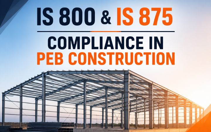 IS 800 & IS 875 Compliance in PEB Construction – Explained